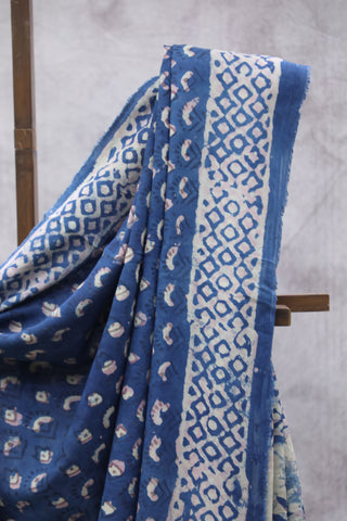 Blue HBP Modal Silk Saree-SRBMSS314