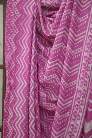 Pink HBP Cotton Saree - SRPCS1821