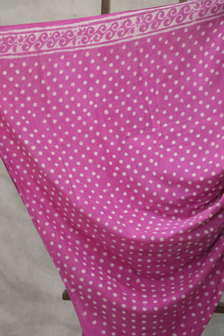 Pink HBP Cotton Saree - SRPCS1821