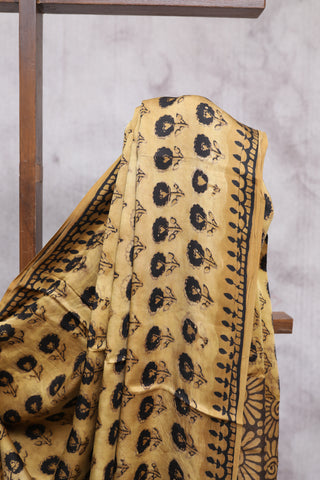 Khaki HBP Modal Silk Saree-SRKMSS285