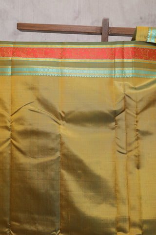 Moss Green Kanjeevaram Silk Saree-SRMGKSS275