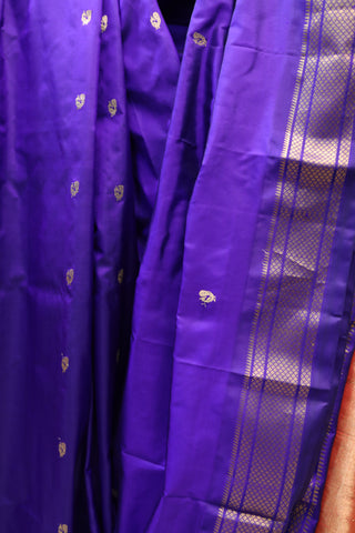 Violet Silk Paithani Saree - SRVSCPS421