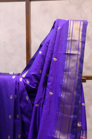 Violet Silk Paithani Saree - SRVSCPS421