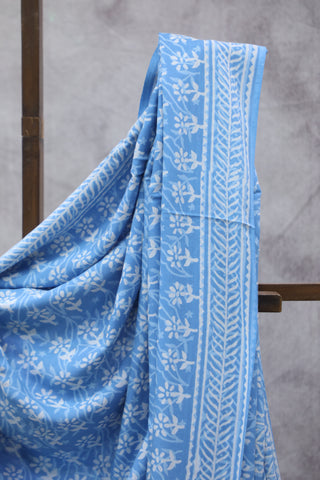 Light Blue HBP Modal Silk Saree - SRLBMSS82EX