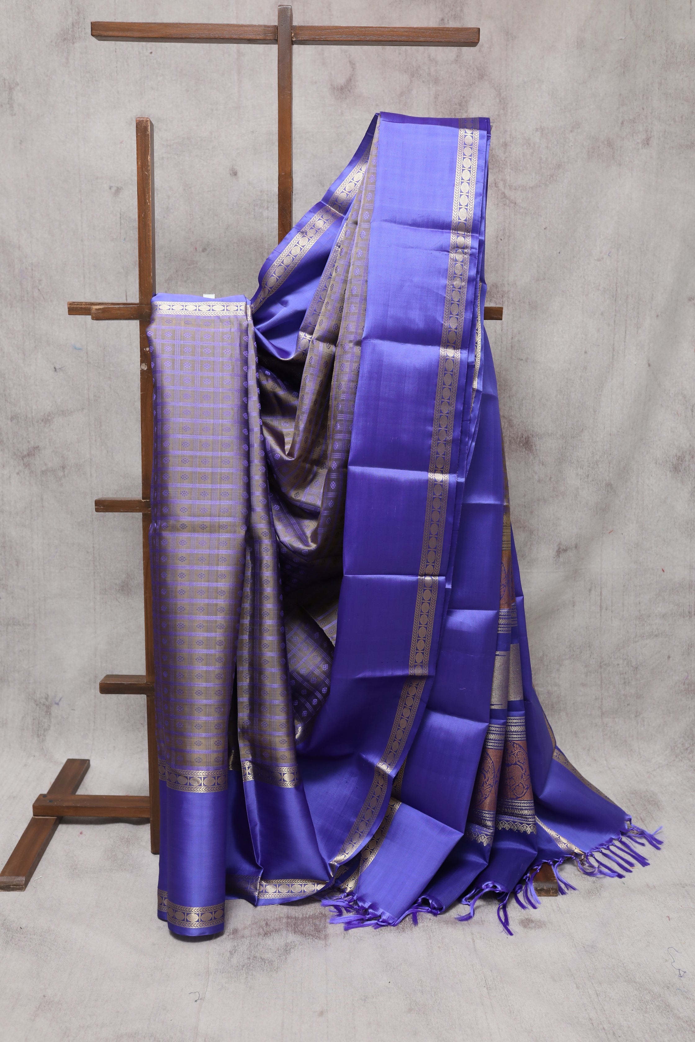 Purple Kanjeevaram Silk Saree-SRPKSS271
