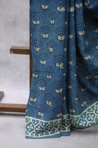 Indigo HBP Modal Silk Saree-SRIMSS337