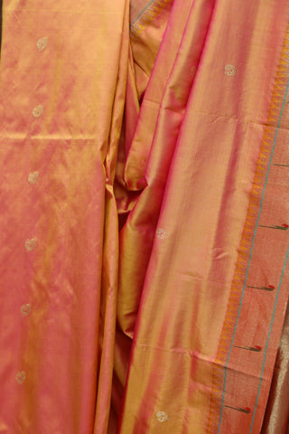 Two Tone Pink Silk Paithani Saree - SRTTPSPS471