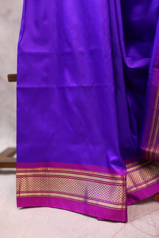 Violet Silk Paithani Saree - SRVSCPS417