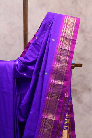 Violet Silk Paithani Saree - SRVSCPS417