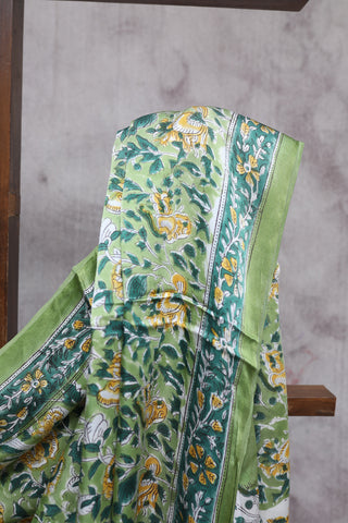 Green HBP Modal Silk Saree-SRGMSS269