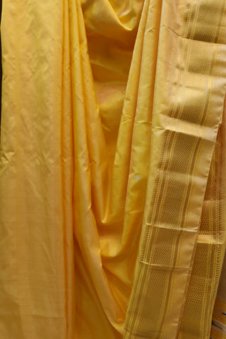 Yellow Silk Paithani Saree - SRYSCPS413