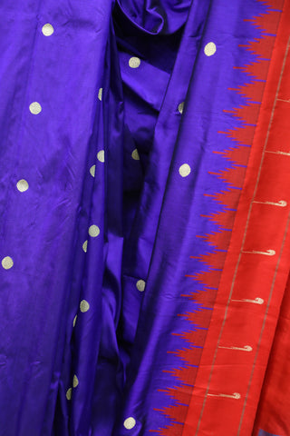 Midnight Silk Paithani Saree - SRMSPS477