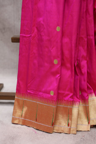 Pink Silk Paithani Saree - SRPSPS475