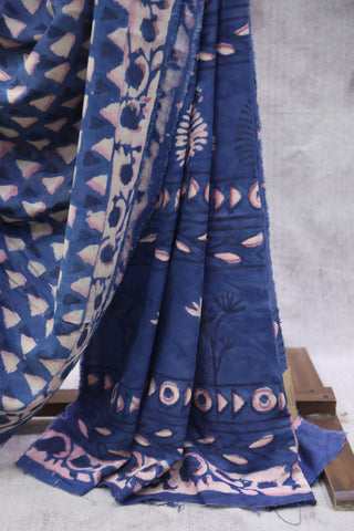 Blue HBP Modal Silk Saree-SRBMSS313