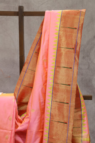 Peach Silk Paithani Saree - SRPSPS474