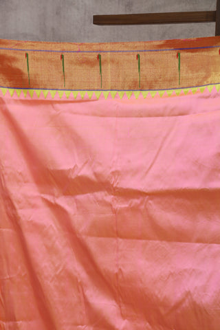 Peach Silk Paithani Saree - SRPSPS474