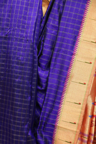 Midnight Silk Paithani Saree - SRMSPS478