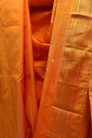 Mango Yellow Silk Paithani Saree - SRMYSPS392