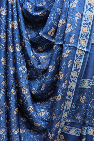 Blue HBP Modal Silk Saree-SRBMSS279