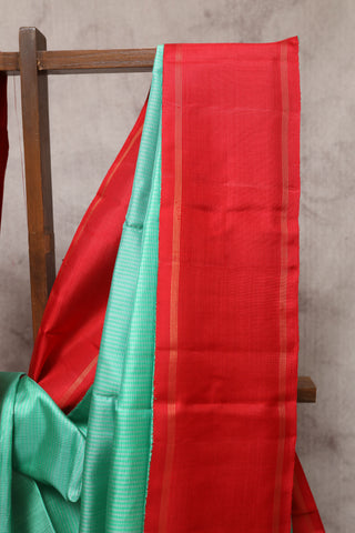 Parrot Green Kanjeevaram Silk Saree-SRPGKSS386