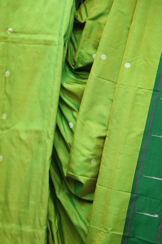 Green Silk Paithani Saree - SRGSPS476