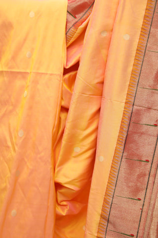 Peach Silk Paithani Saree - SRPSPS467