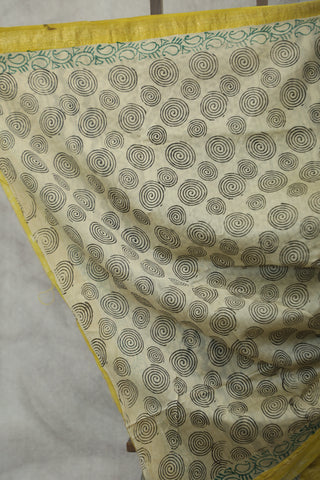 Grey HBP Cotton Silk Chanderi Saree - SRGSCS663EX