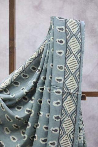 Grey HBP Modal Silk Saree-SRGMSS345