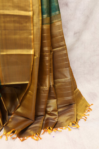 Green Kanjeevaram Silk Saree-SRGKSS354