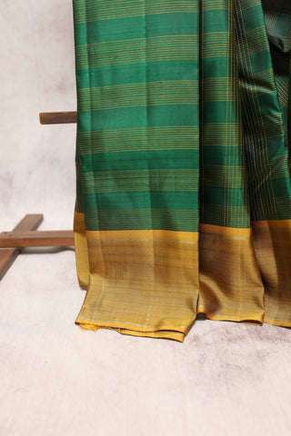 Green Kanjeevaram Silk Saree-SRGKSS354