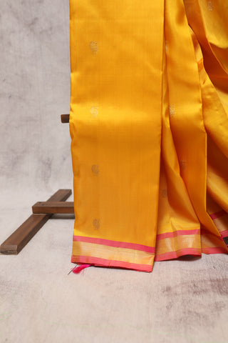 Yellow Kanjeevaram Silk Saree-SRYKSS360