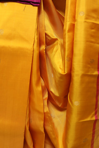 Yellow Kanjeevaram Silk Saree-SRYKSS360