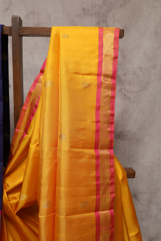 Yellow Kanjeevaram Silk Saree-SRYKSS360