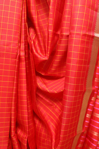 Red Kanjeevaram Silk Saree-SRRKSS384