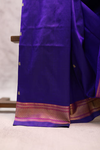 Violet Silk Paithani Saree - SRVSCPS407