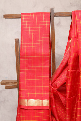 Red Kanjeevaram Silk Saree-SRRKSS384