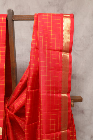 Red Kanjeevaram Silk Saree-SRRKSS384