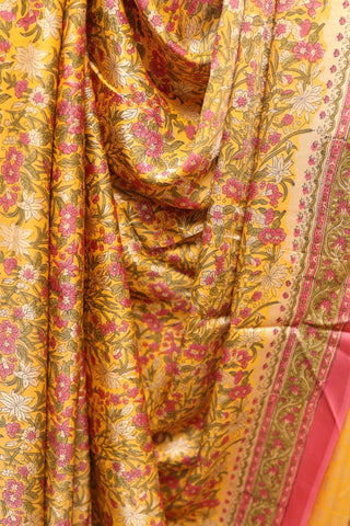 Yellow HBP Modal Silk Saree-SRYMSS290