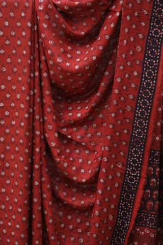 Red HBP Modal Silk Saree-SRRMSS328