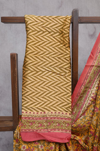 Yellow HBP Modal Silk Saree-SRYMSS290