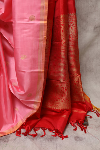 Baby Pink Kanjeevaram Silk Saree-SRBPKSS412