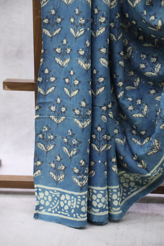 Blue HBP Modal Silk Saree-SRBMSS354