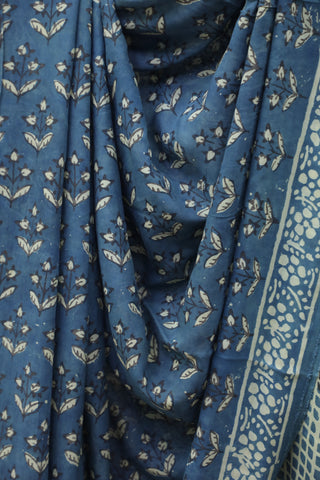 Blue HBP Modal Silk Saree-SRBMSS354