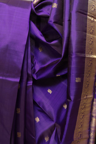 Violet Kanjeevaram Silk Saree-SRVKSS404