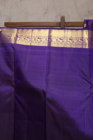 Violet Kanjeevaram Silk Saree-SRVKSS404