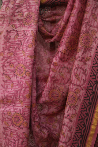 Pink HBP Cotton Silk Chanderi Saree - SRPCSCS657