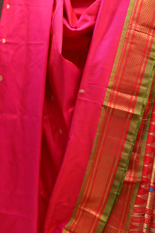 Dark Pink Silk Paithani Saree - SRSDPS342