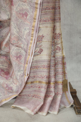 Pastel Pink HBP Cotton Silk Chanderi Saree - SRPPCSCS666