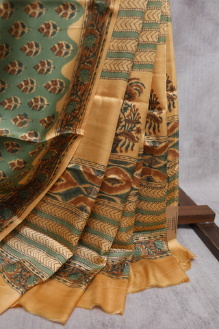 Moss Green HBP Modal Silk Saree-SRMGMSS296