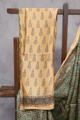 Moss Green HBP Modal Silk Saree-SRMGMSS296